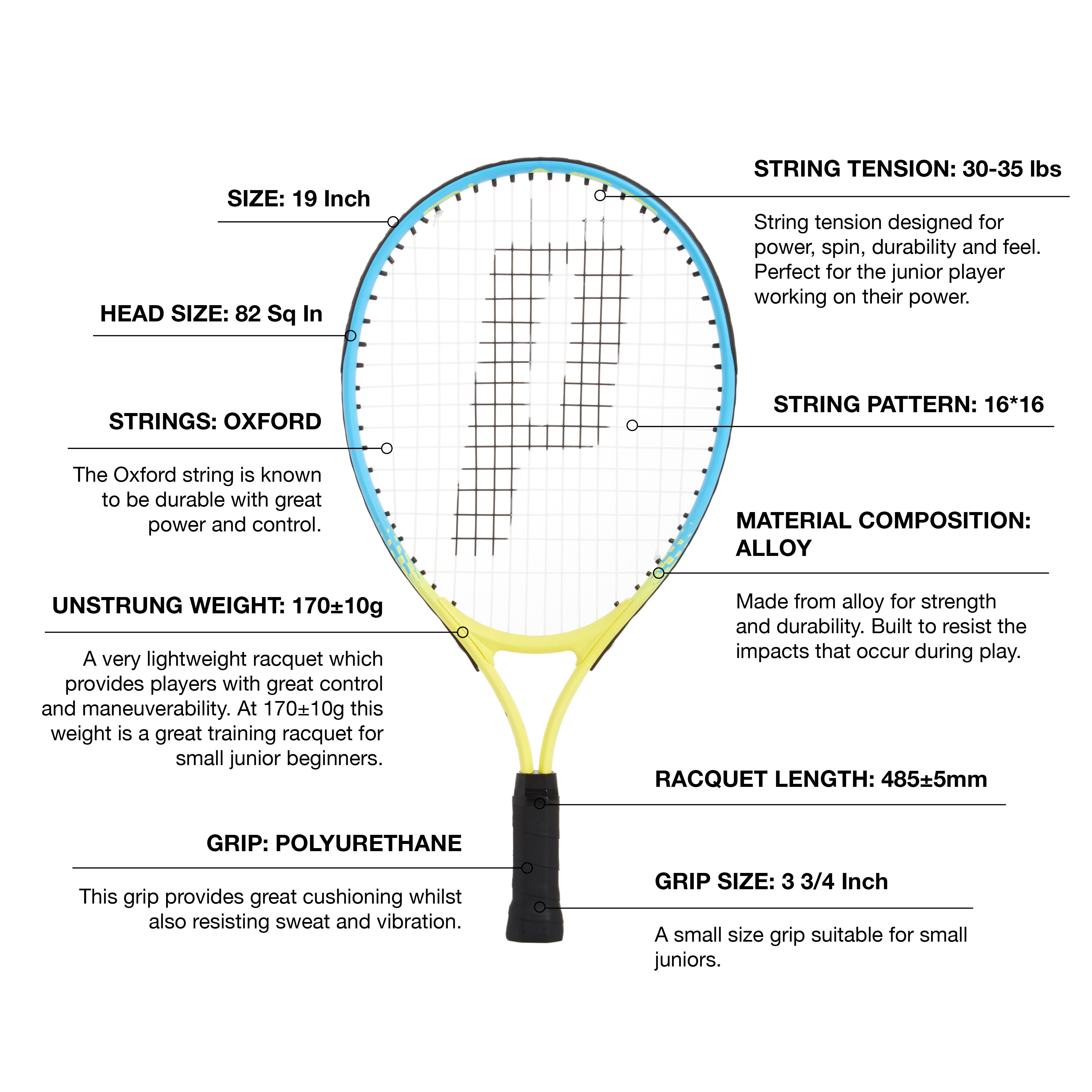 Prince Blast Junior 19in Junior Tennis Racquet