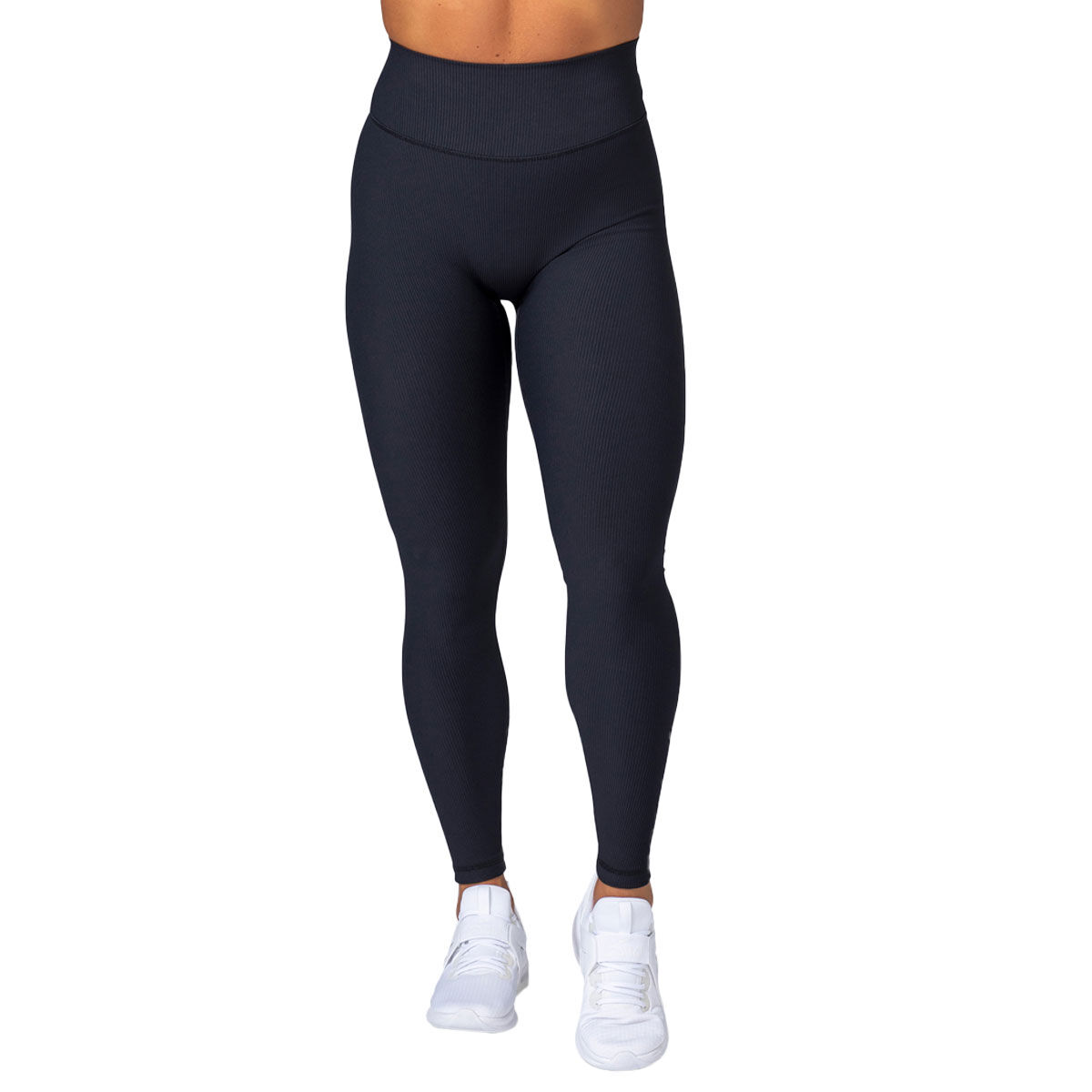 Muscle Nation Womens Zero Rise Rib Ankle Tights