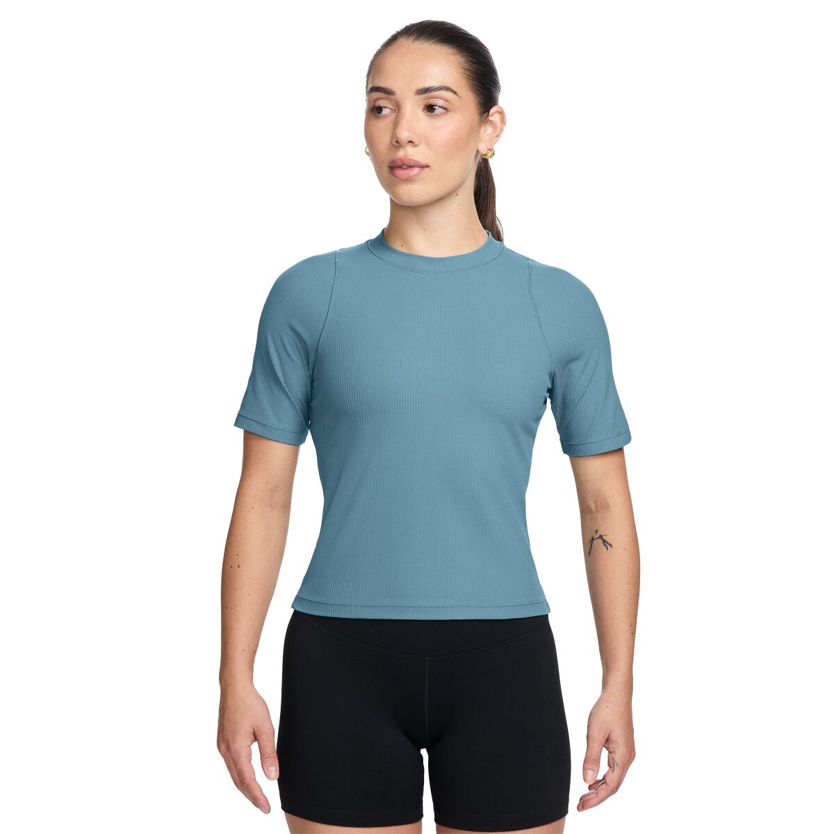 Nike Womens Zenvy InfinaSoft Dri-FIT Wide Rib Tee