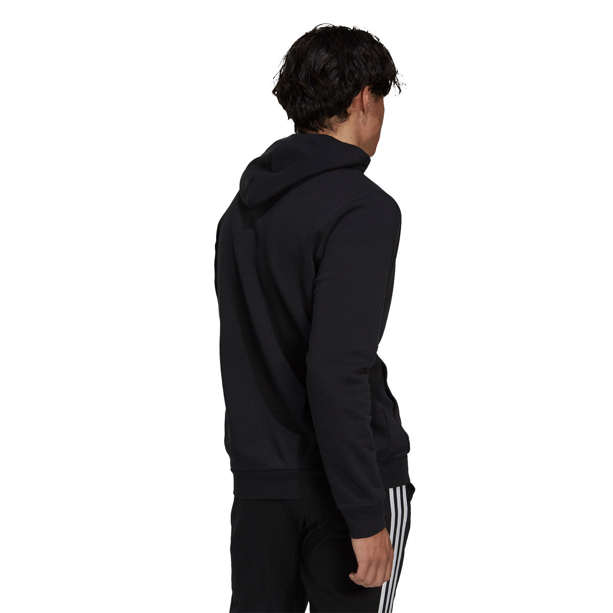 adidas Mens Essentials Feel Cozy Pullover Fleece Hoodie