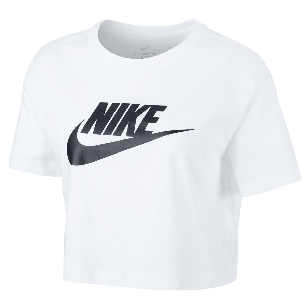 Nike Womens Sportswear Essentials Icon Futura Cropped Tee