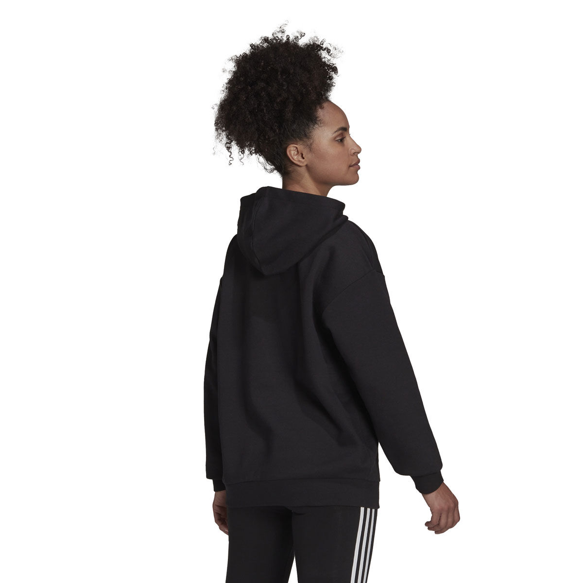 adidas Womens Essentials Fleece Boyfriend Fit Pullover Hoodie