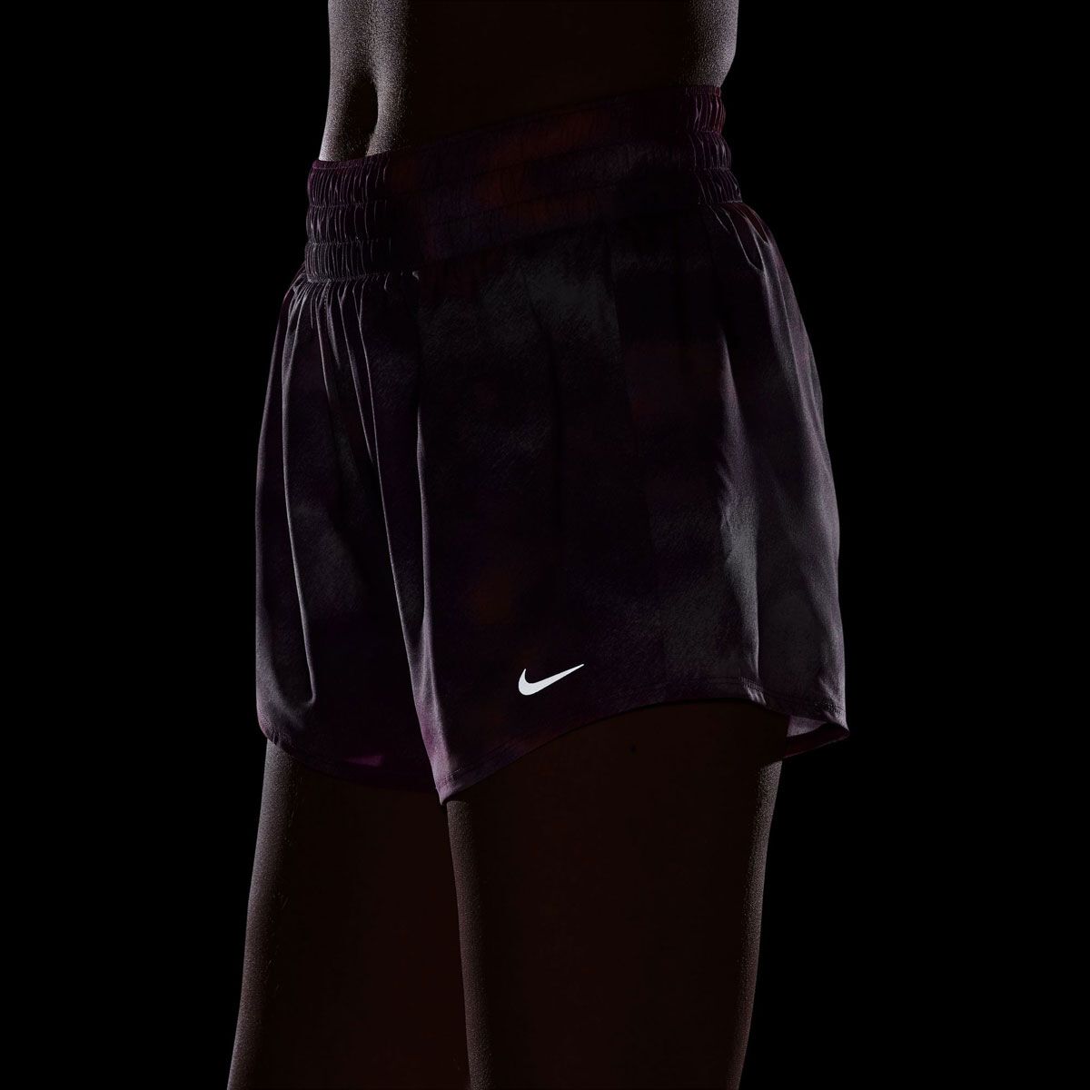 Nike Womens One Dri-FIT High Rise 3 Inch Brief-Lined Printed Shorts