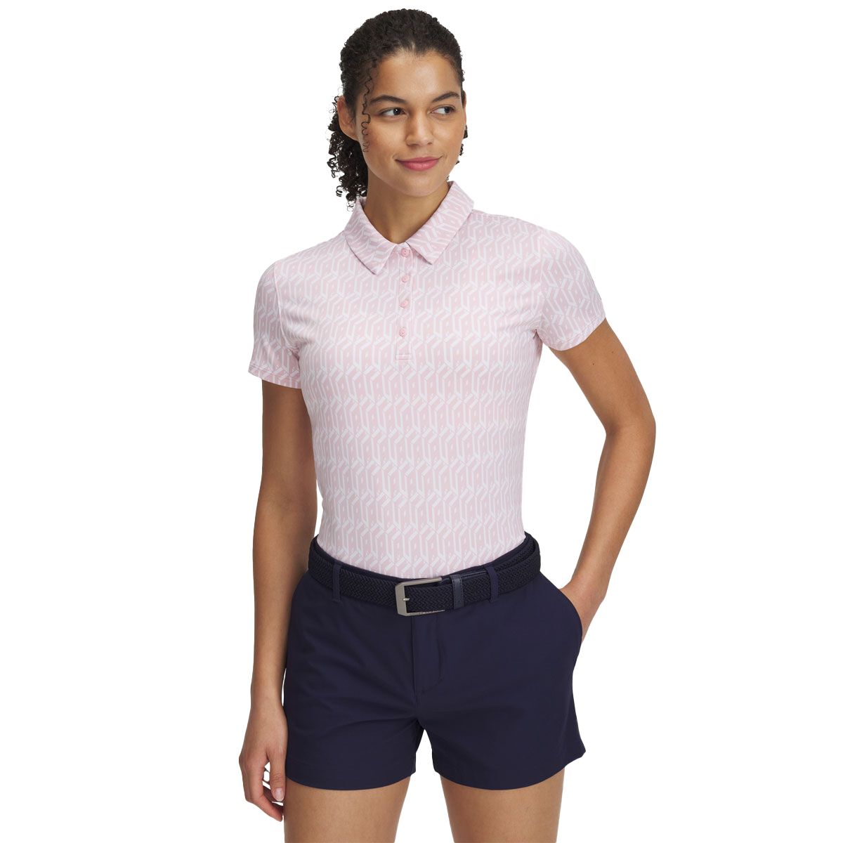Under Armour Womens Playoff 3.0 Printed Golf Polo