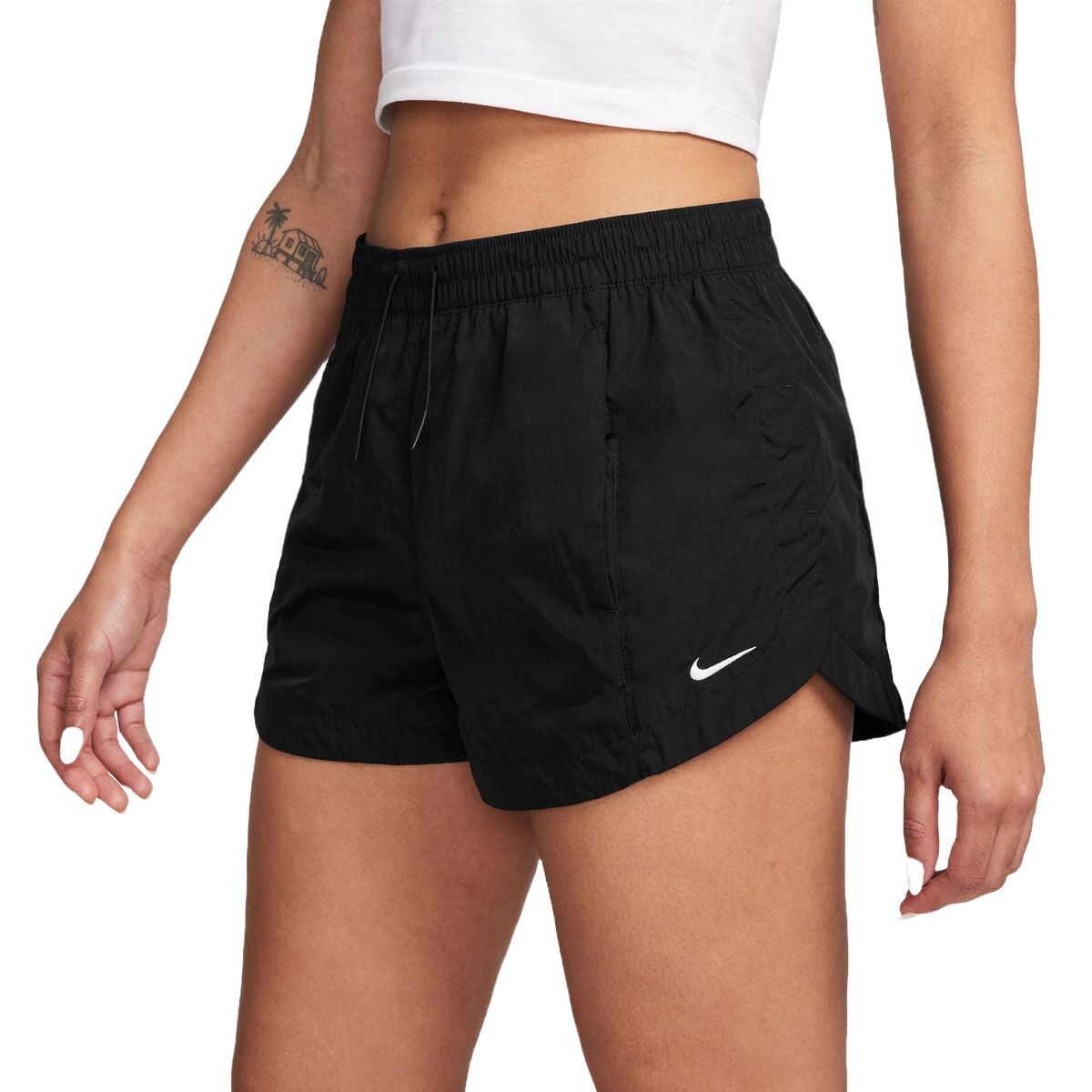 Nike Womens Sportswear Windrunner Woven Mid Rise 2 Inch Shorts