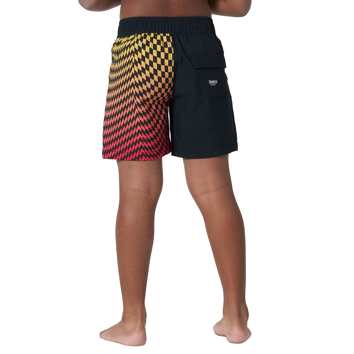 Tahwalhi Little Boys Fluro Check Board Shorts