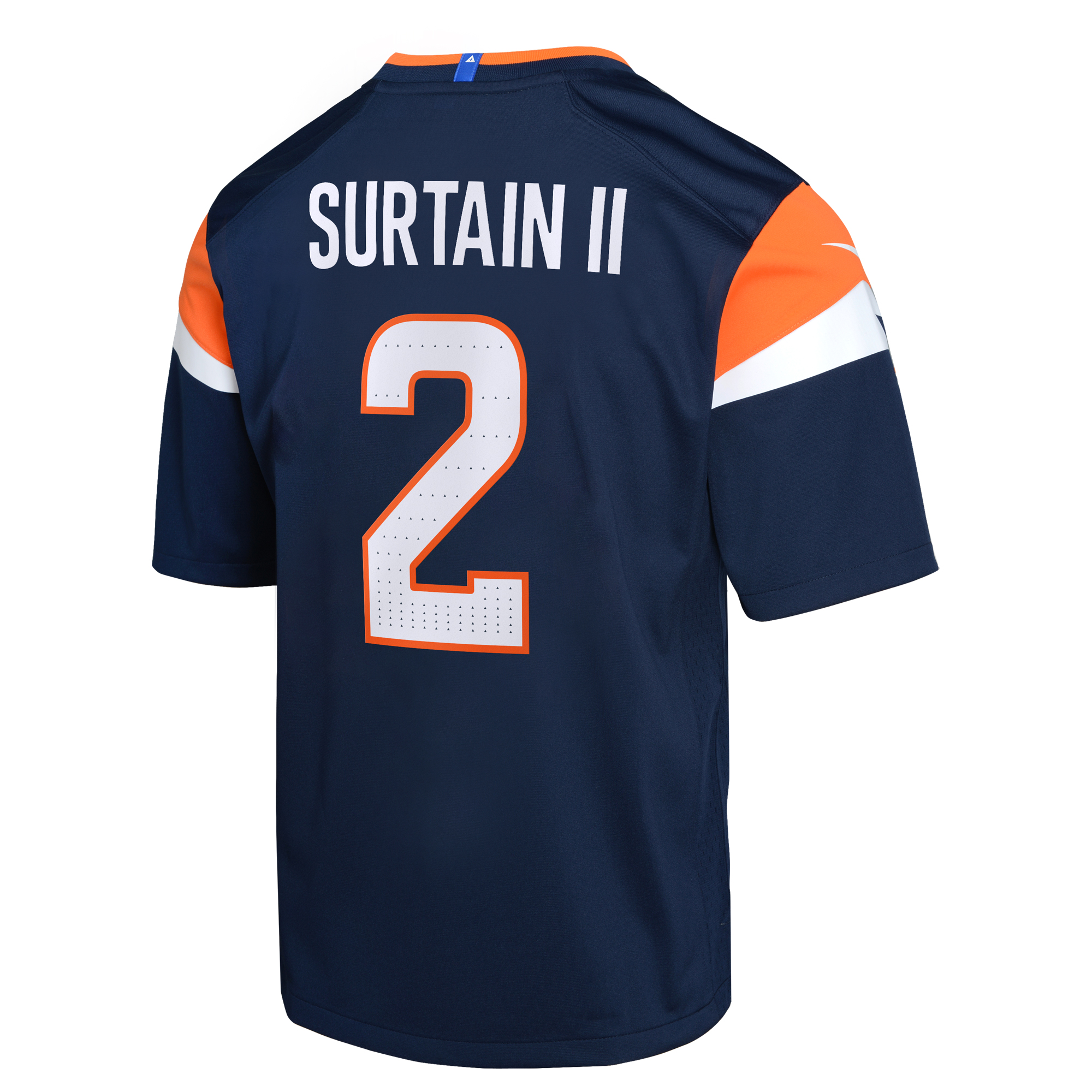 Denver Broncos Nike Alternate Game Jersey - Black - Patrick Surtain II - Youth