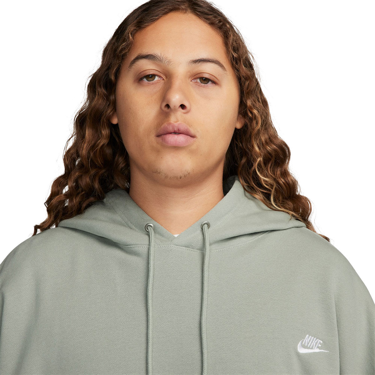 Nike Mens Club Fleece Oversize French Terry Pullover Hoodie