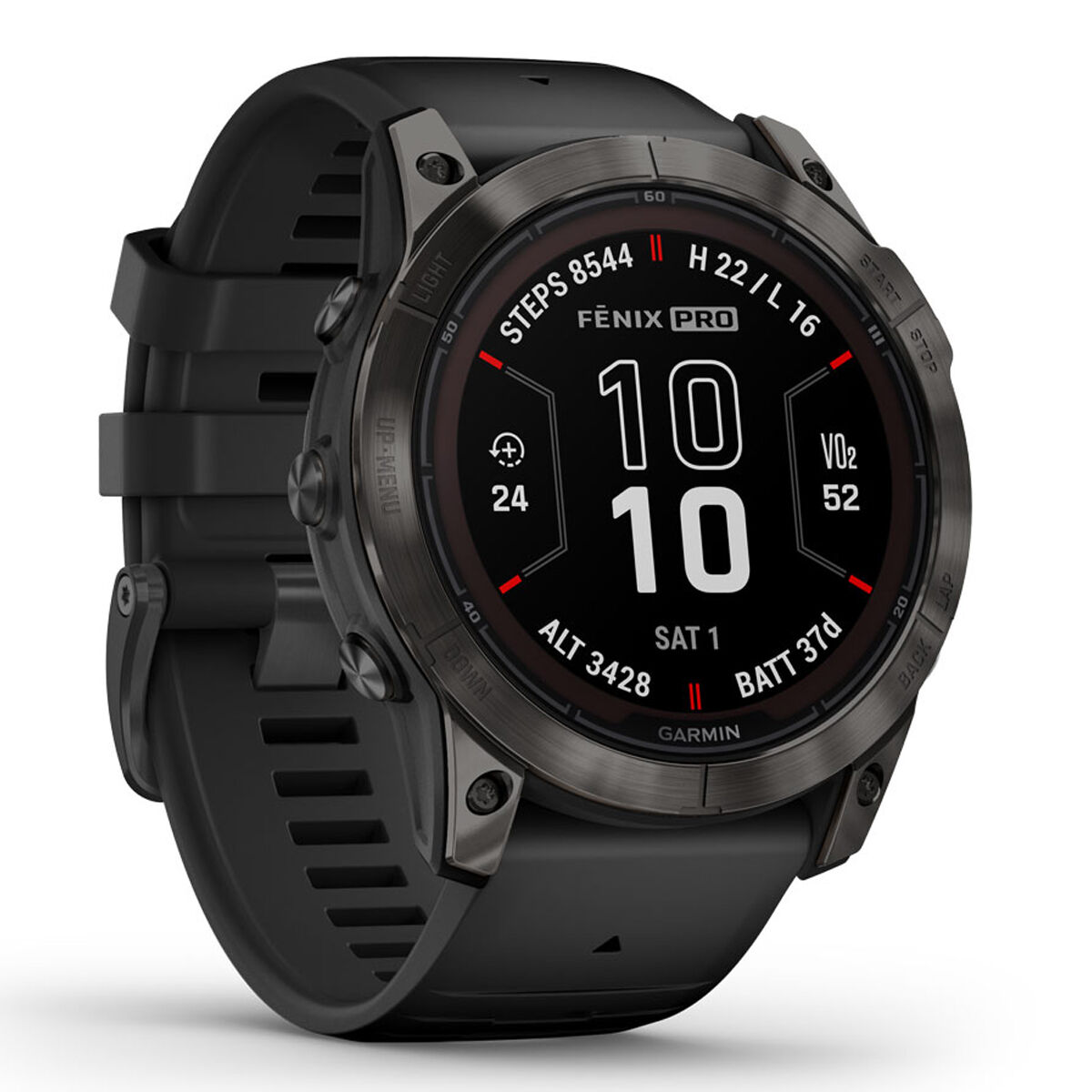 Garmin Fenix 7X Pro Sapphire Solar Watch - Carbon Gray