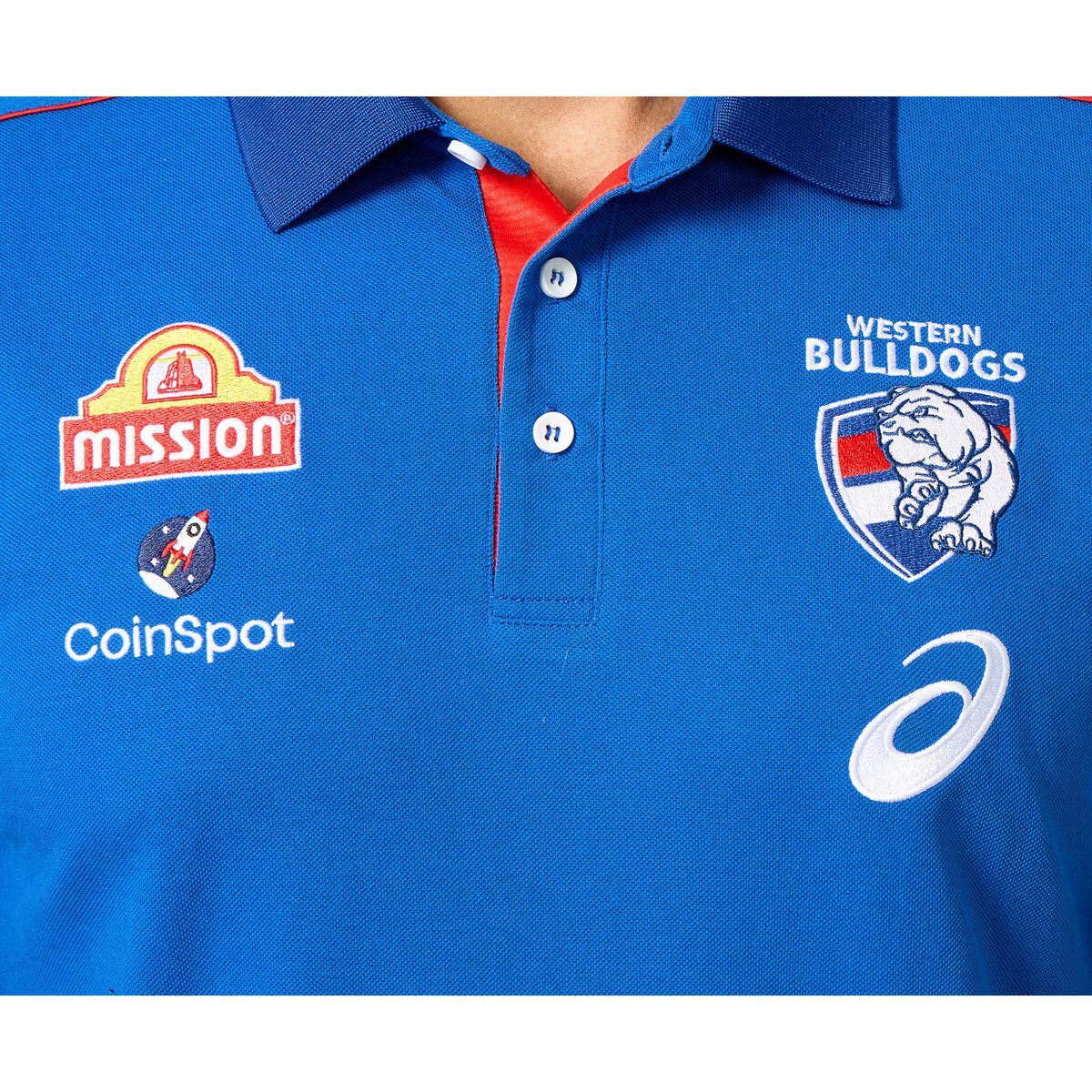 Western Bulldogs Mens 2025 Media Polo
