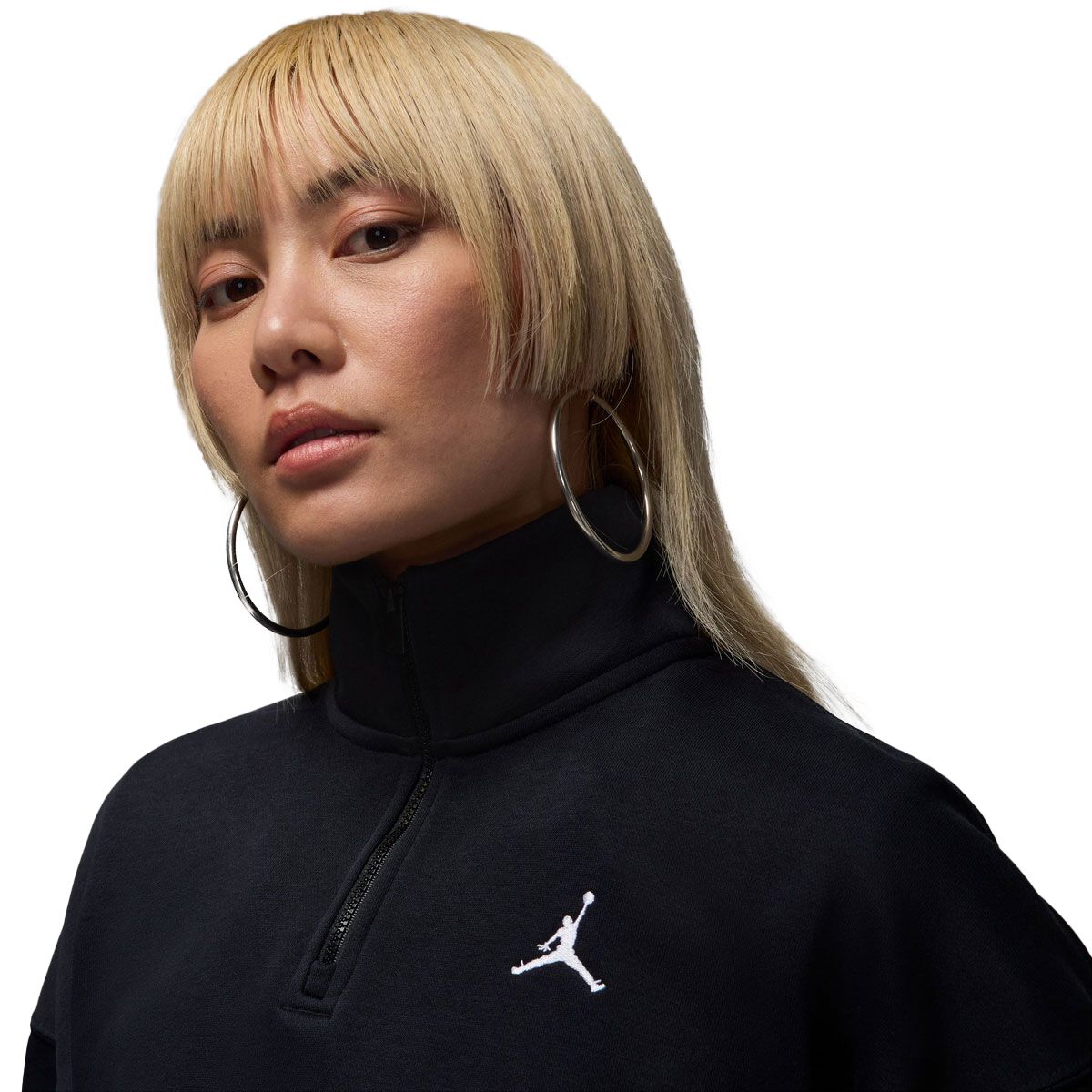 Jordan Womens Brooklyn Fleece Quarter Zip Pullover