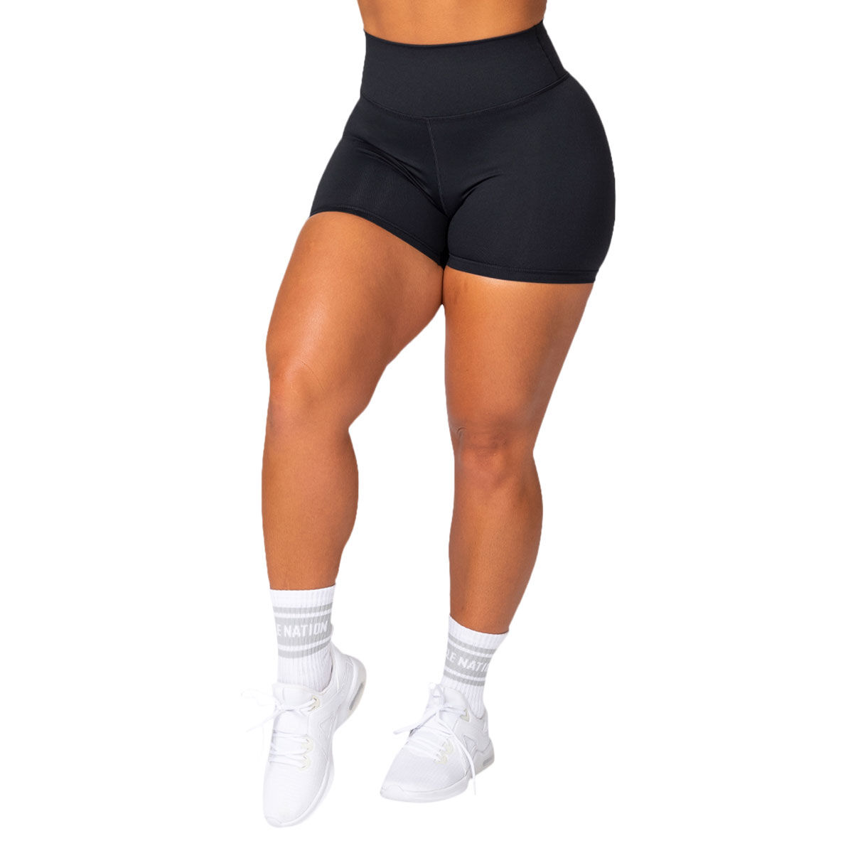 Muscle Nation Womens Signature Scrunch Midway Shorts