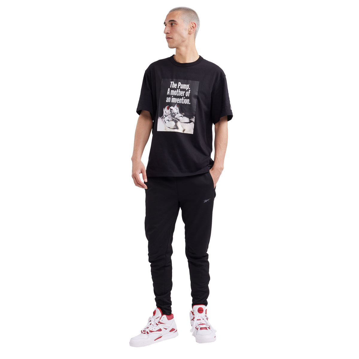 Reebok Mens Pump Graphic Basketball Tee