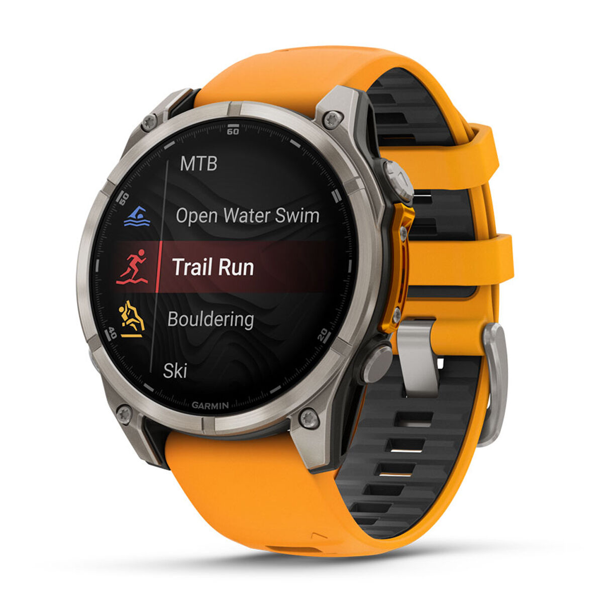 Garmin Fenix 8 51mm AMOLED Sapphire Watch - Orange