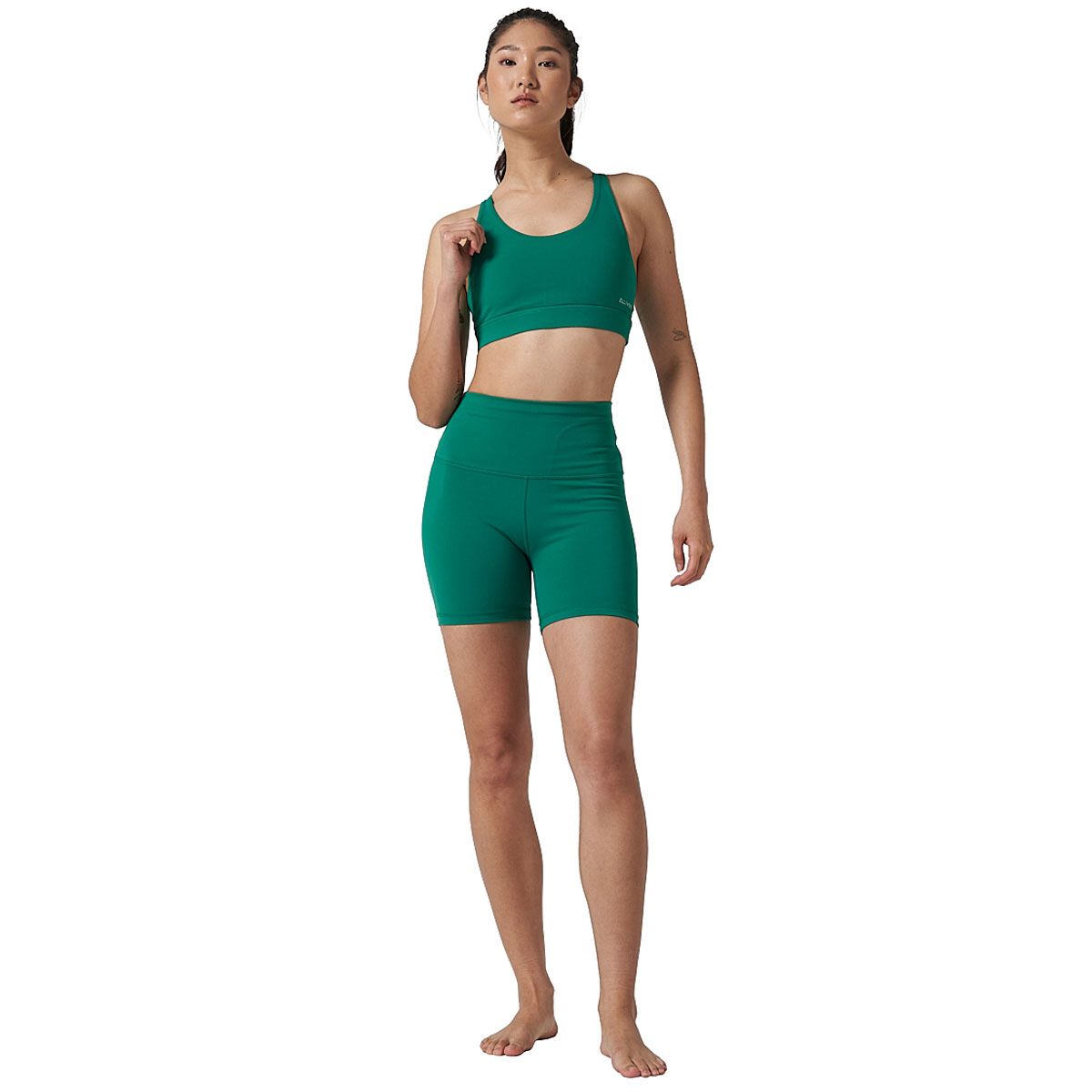 Ell/Voo Womens Studio Crop Sports Bra