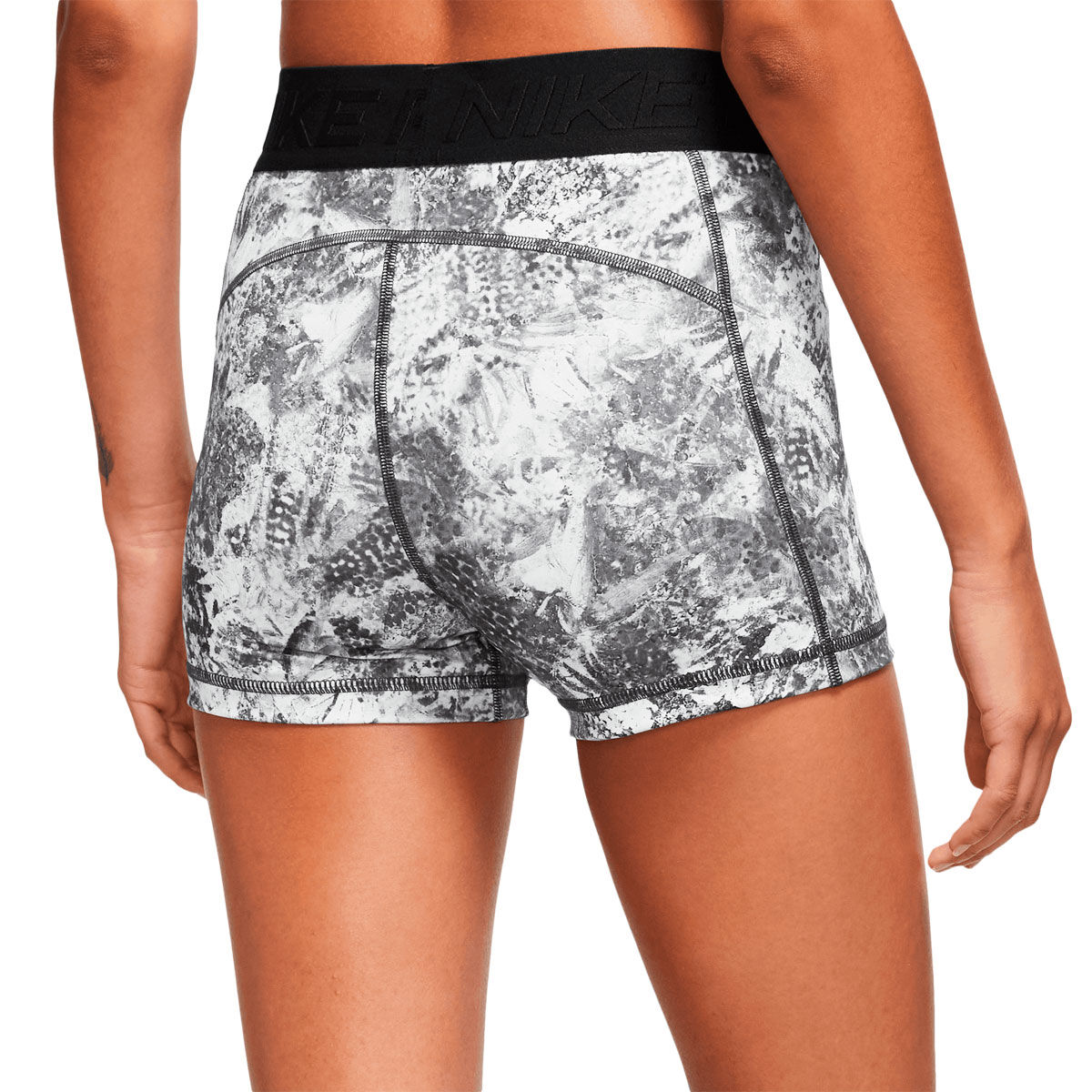 Nike Pro Womens Dri-FIT Printed 3 Inch Short Tights