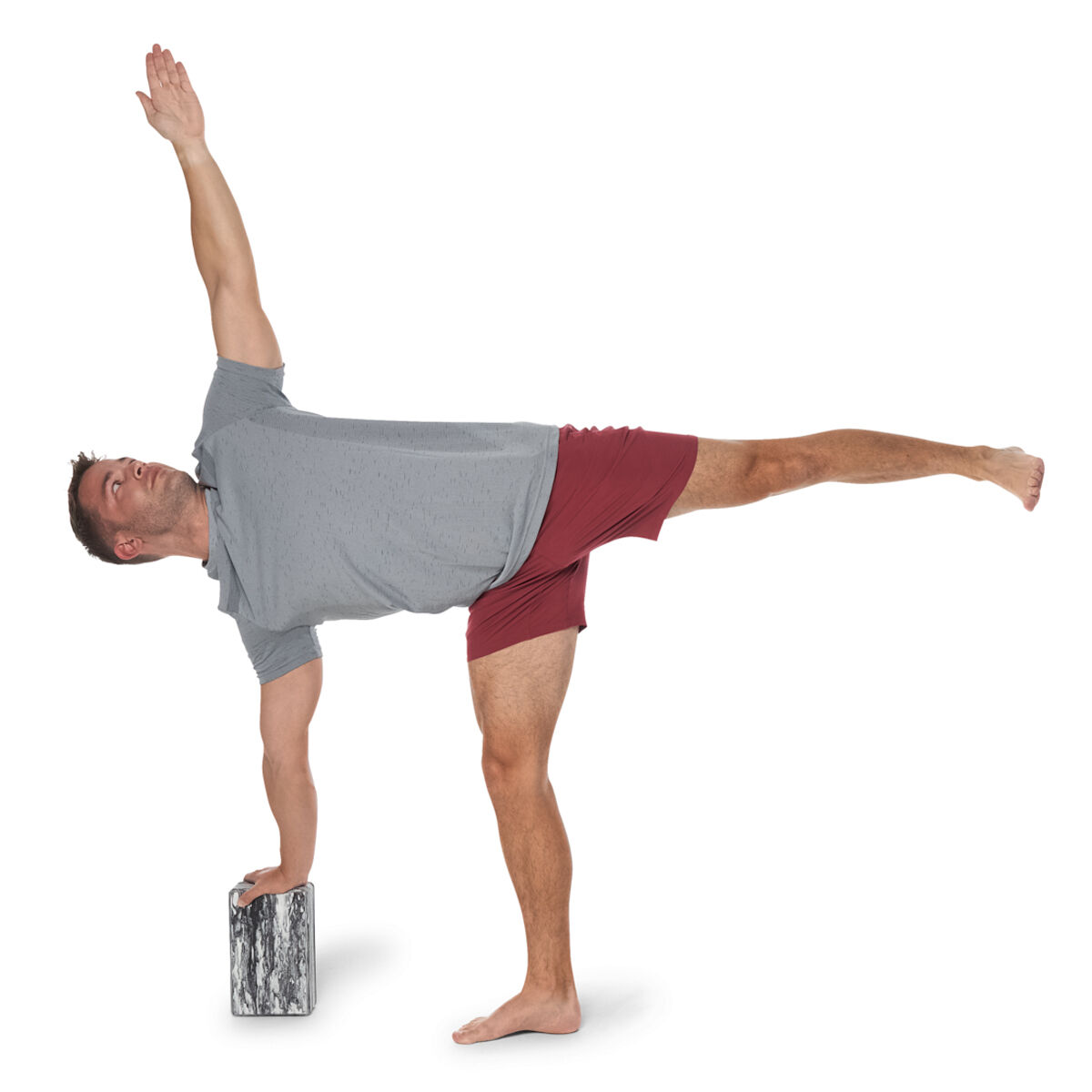 Celsius Marble Yoga Block And Strap Combo