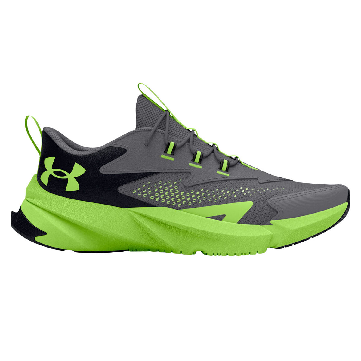 Under Armour Scramjet 6 PS Kids Running Shoes Grey/Black US 12