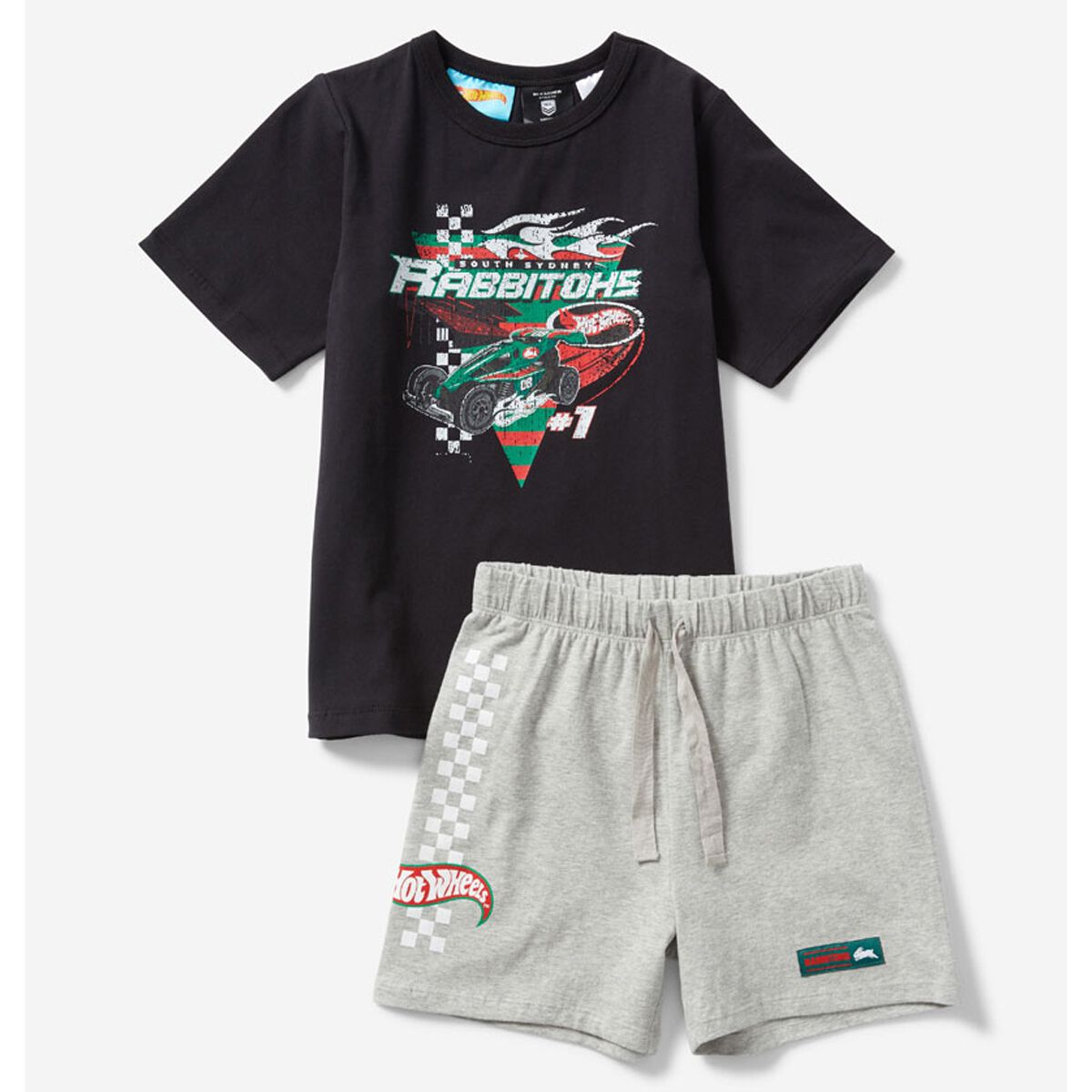 South Sydney Rabbitohs Kids NRL x Hot Wheels Pyjama Set