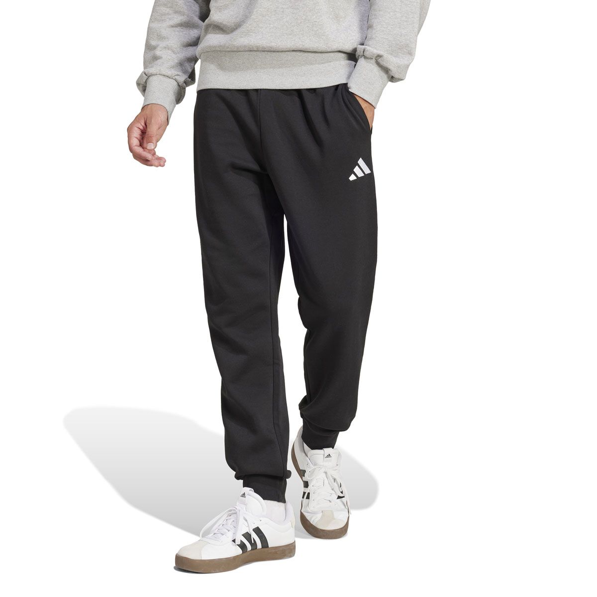 adidas Mens Essentials Feel Cozy Fleece Track Pants