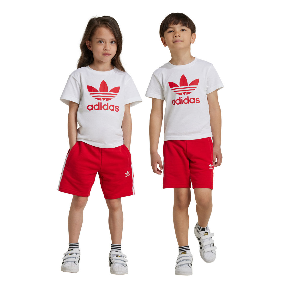 adidas Originals Kids Short & Trefoil Tee Set