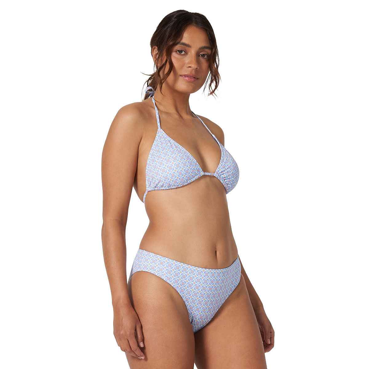 Tahwalhi Womens Nostalgic Geo Halter Bikini Top