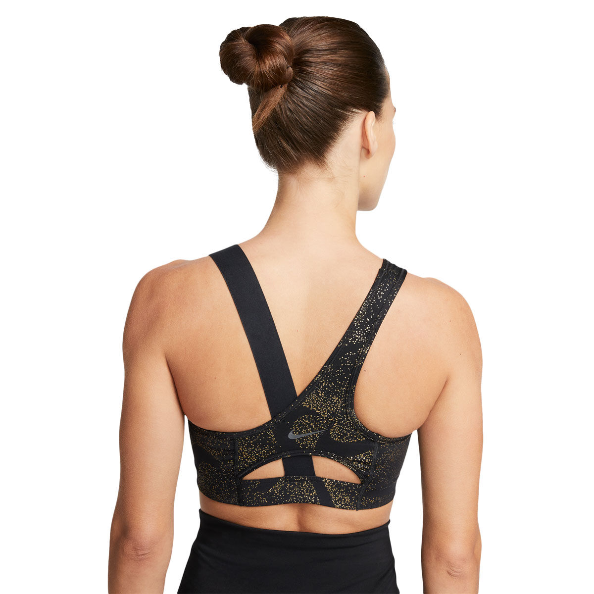 Nike Womens Swoosh Dri-FIT Medium Support Asymmetrical Sports Bra