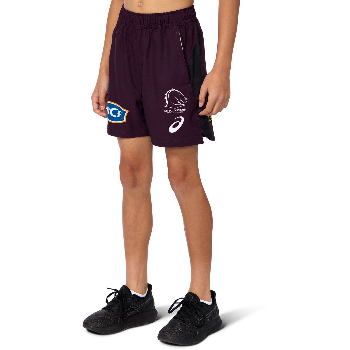 Brisbane Broncos 2025 Kids Training Shorts