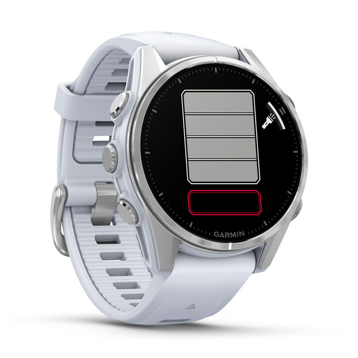 Garmin Fenix 8 43mm AMOLED Glass Watch - Whitestone