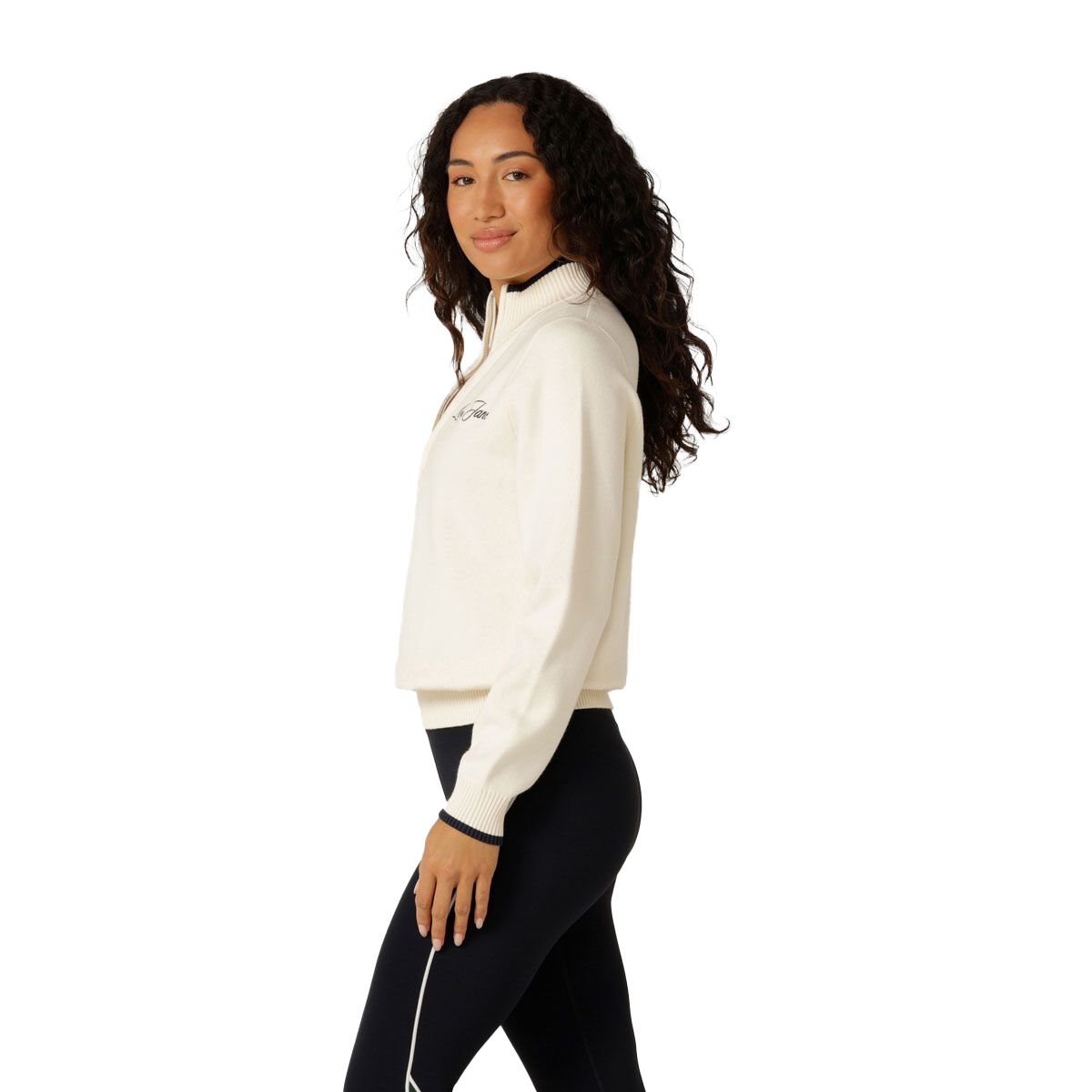 Lorna Jane Womens Alpine Club 1/2 Knit Sweatshirt