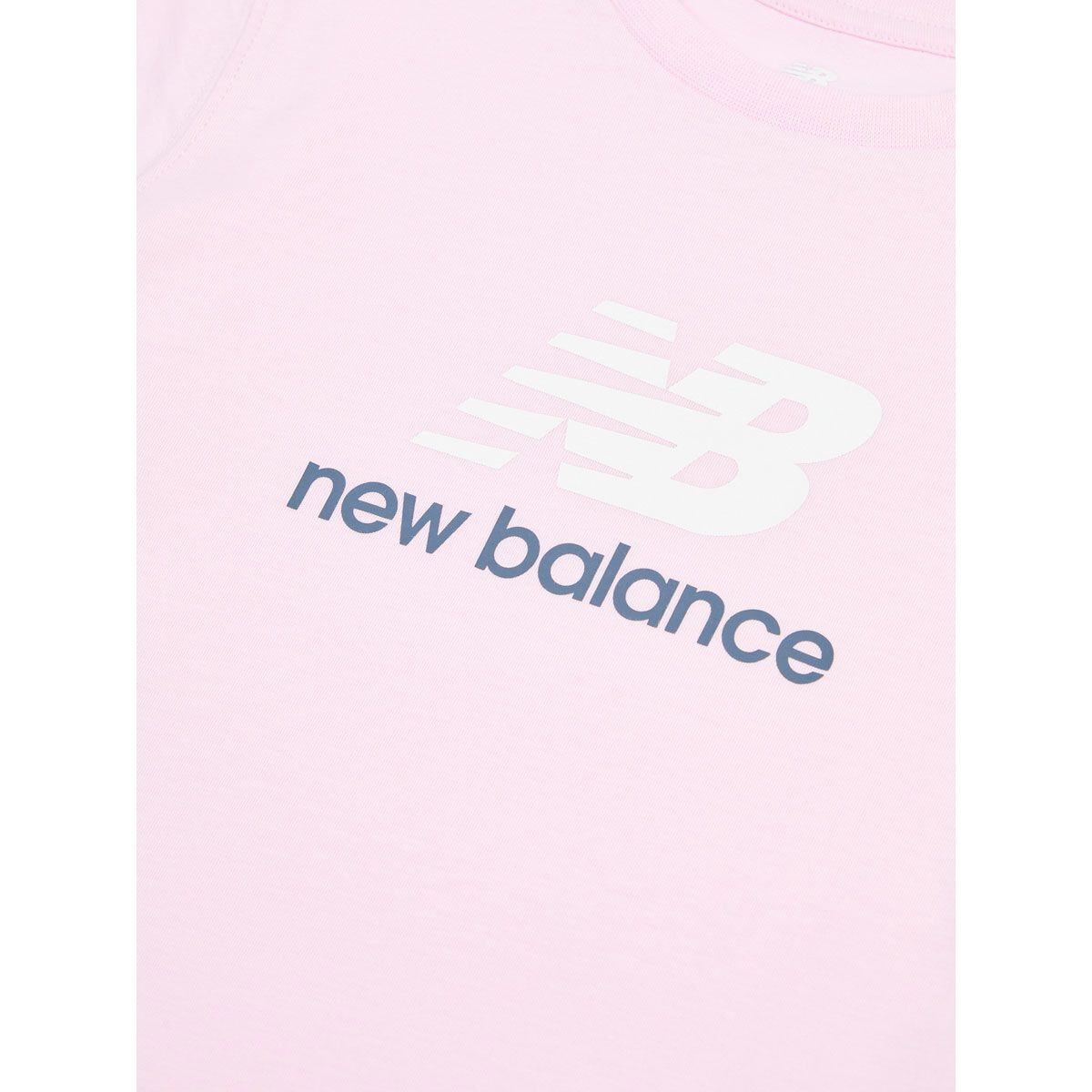 New Balance Junior Jersey Stacked Logo Tee