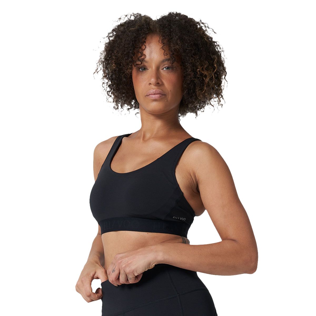 Ell/Voo Womens Essentials Training Crop Sports Bra