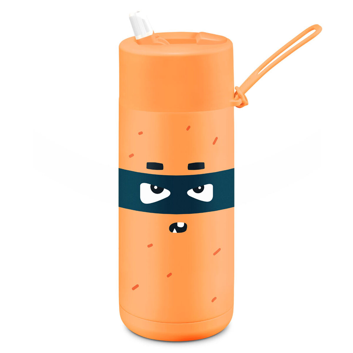 Frank Green franksters Robin Ceramic Reusable 475ml/16oz Bottle - Orange/Neo