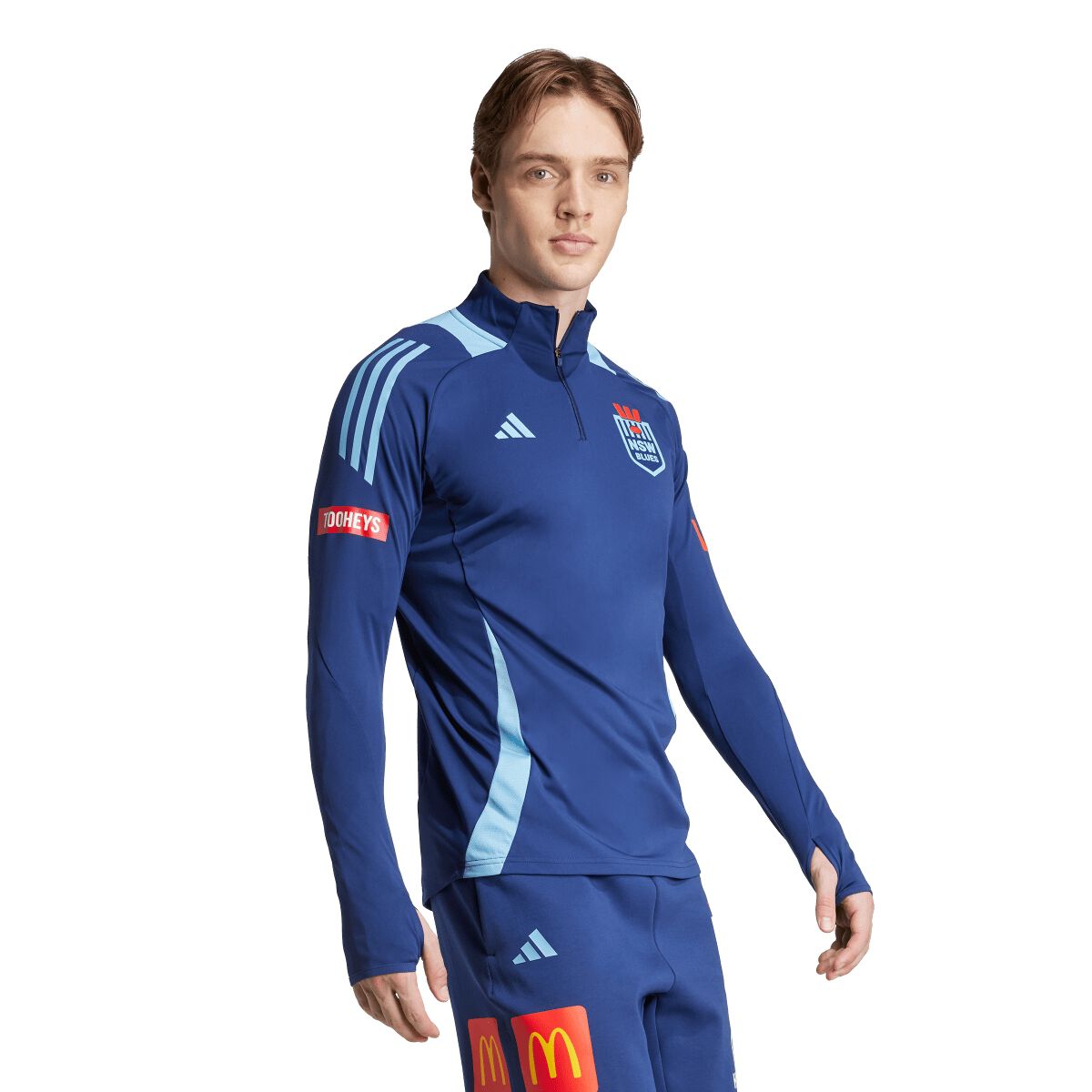 NSW Blues State of Origin 2025 Mens Quarter Zip Training Top