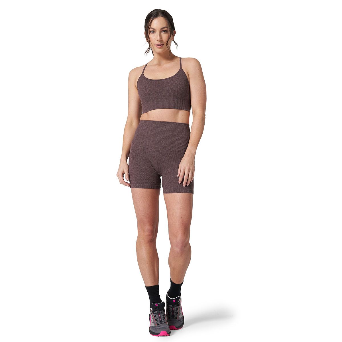 Ell/Voo Womens Reili Seam Free 5 Inch Tights