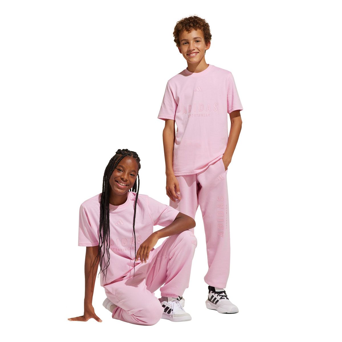 adidas Junior All Season Fleece Graphic Track Pants