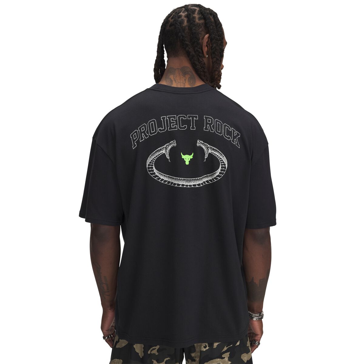 Under Armour Mens Project Rock Heavyweight Training Tee