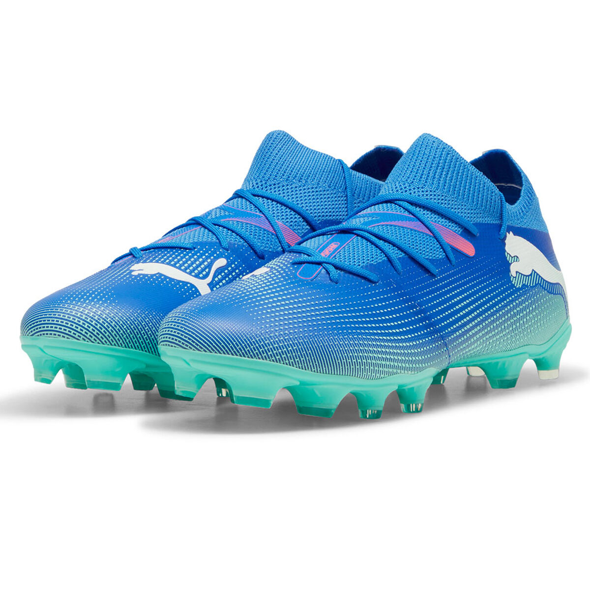 Puma Future 7 Match Football Boots Blue/White US Mens 12 / Womens 13.5