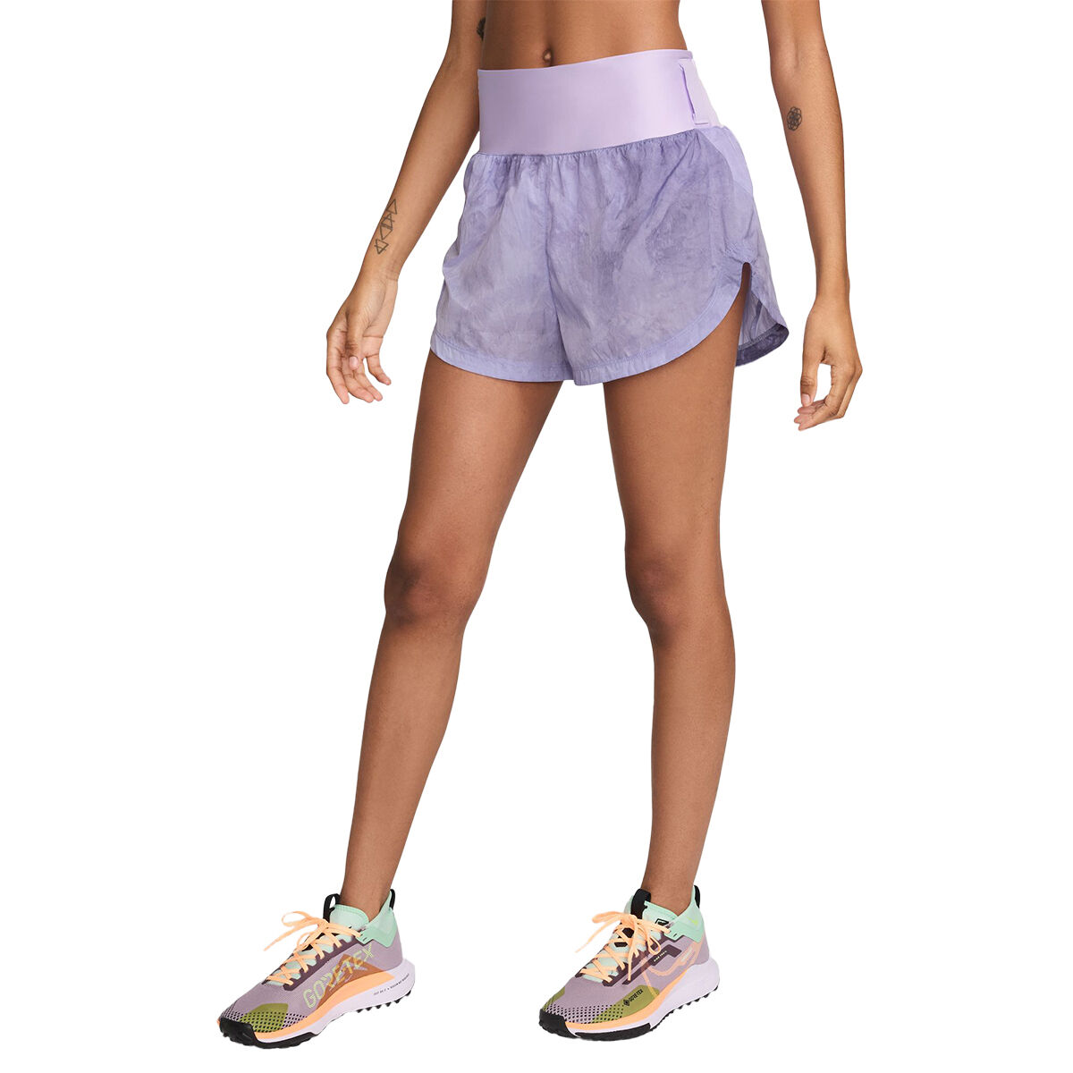 Nike Womens Trail Repel Mid Rise 3 Inch Running Shorts