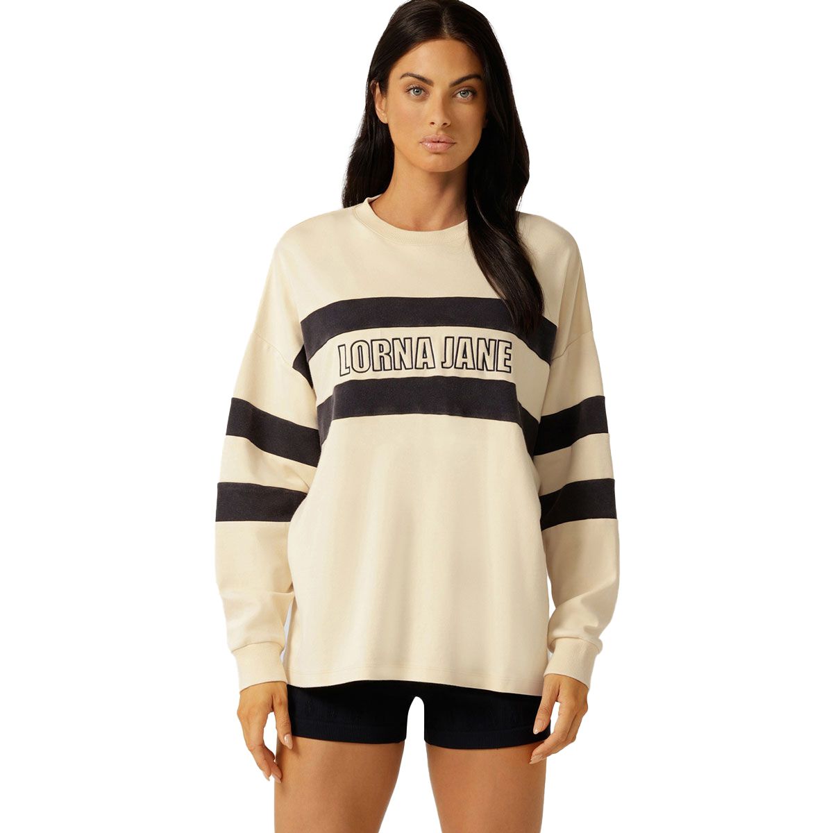 Lorna Jane Womens Throwback Oversized Crew Sweatshirt