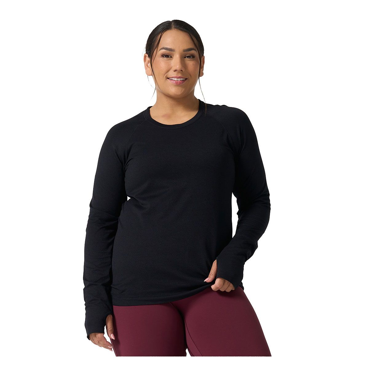 Ell/Voo Womens Reili Seam Free Long Sleeve Tee