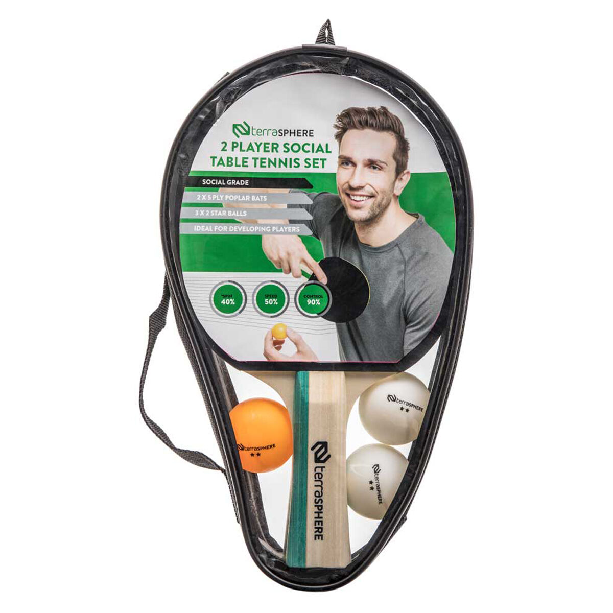 Terrasphere 2 Player Social Table Tennis Set