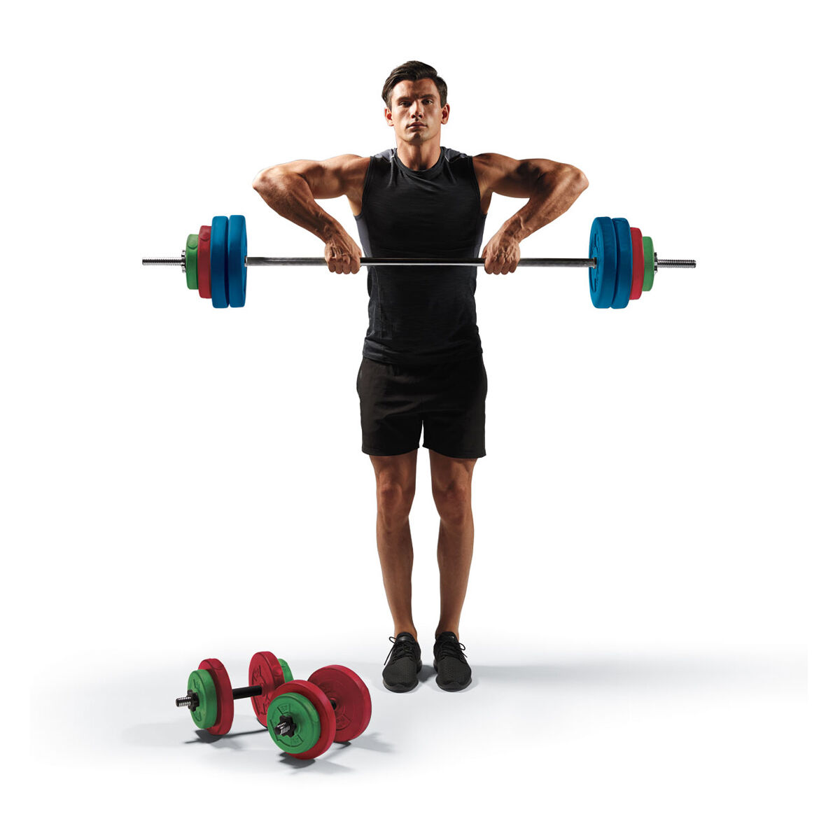 Celsius 50kg Coloured Vinyl Weight Set