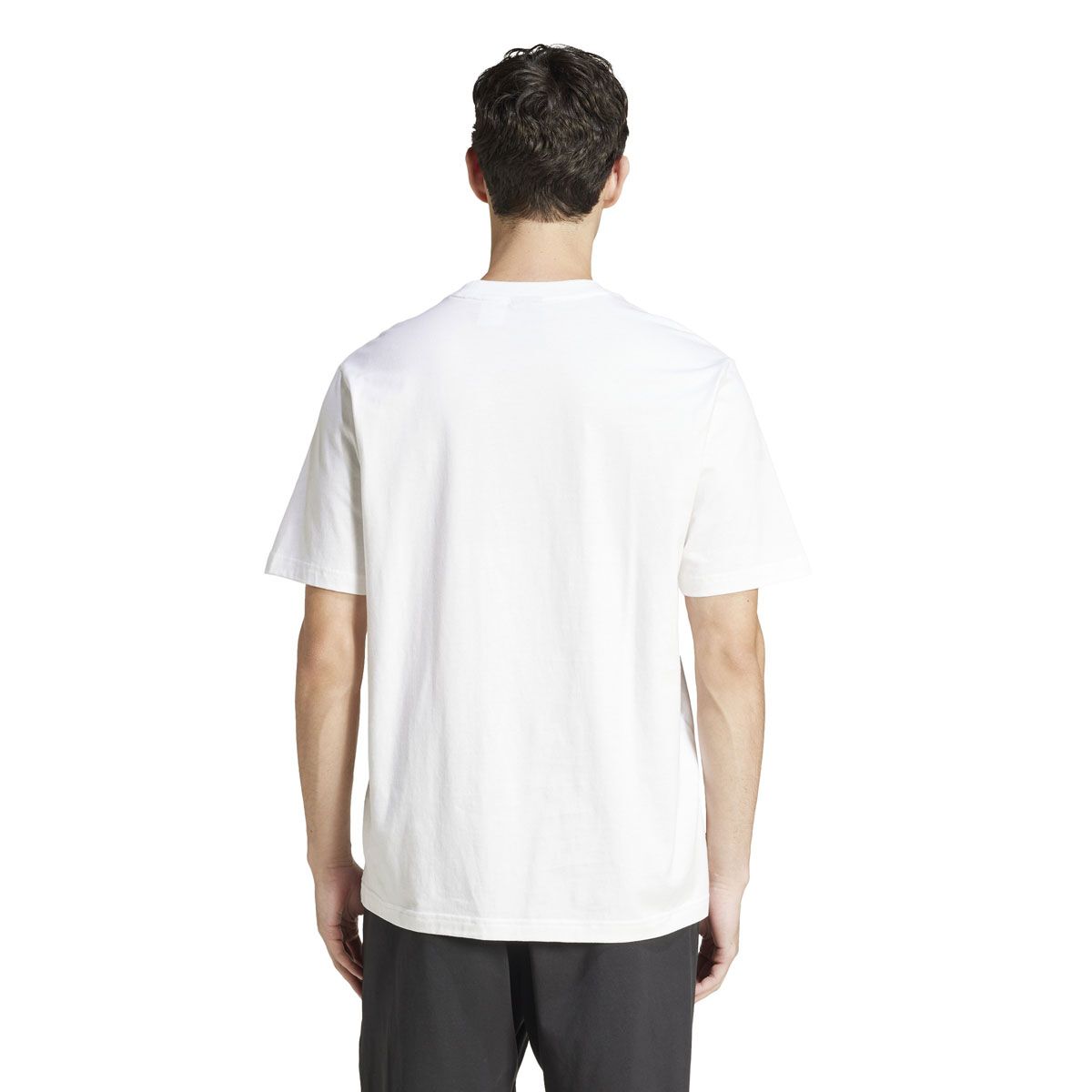 adidas Mens Essentials Linear Logo Single Jersey Tee