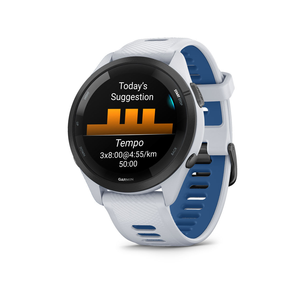 Garmin Forerunner 265 Watch - Whitestone Tidal Blue