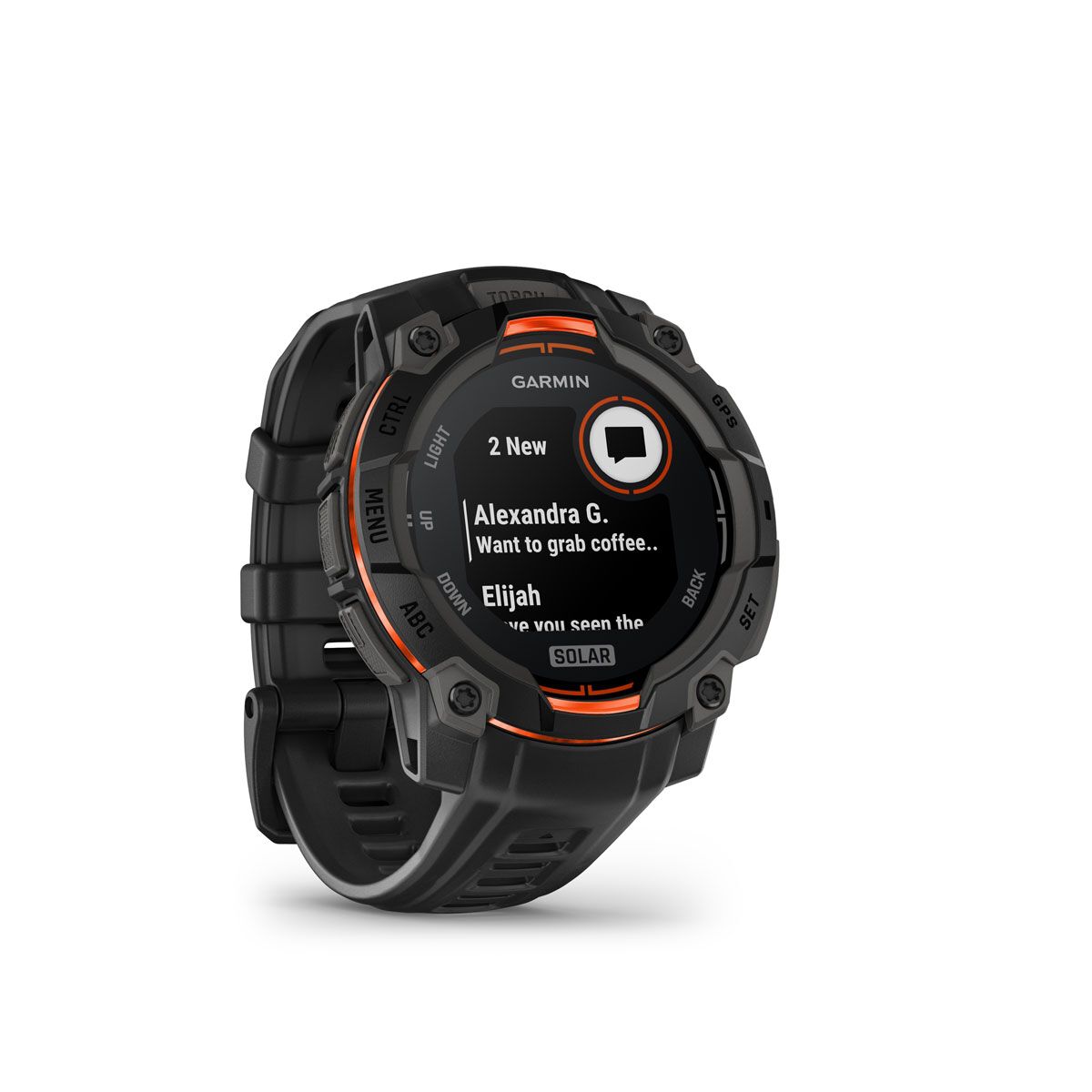 Garmin Instinct 3 45mm Solar Watch - Black