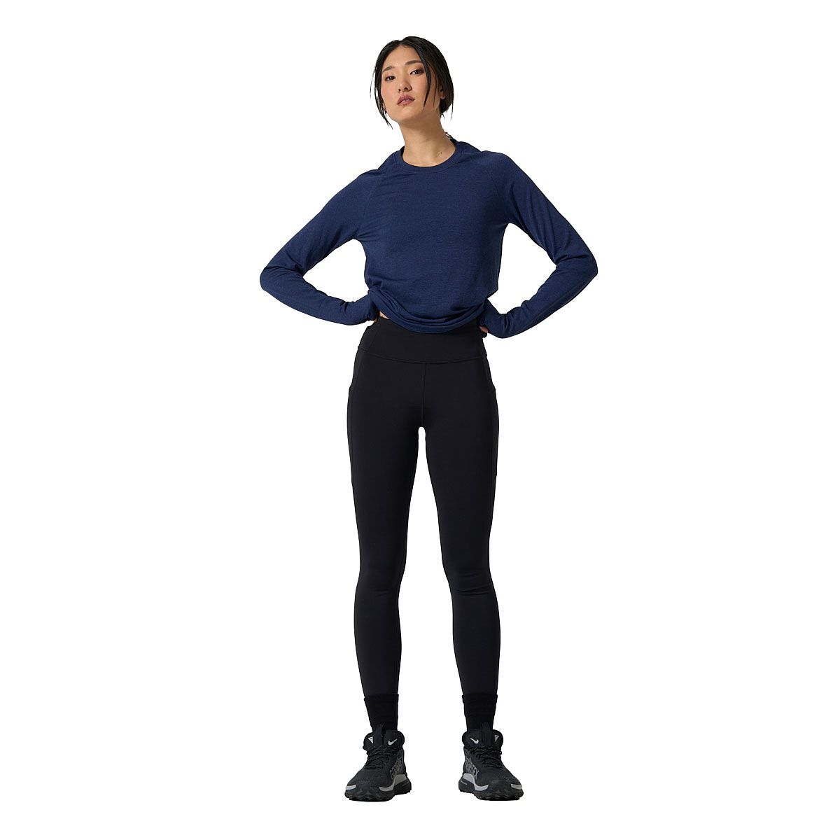Ell/Voo Womens Reili Seam Free Long Sleeve Tee