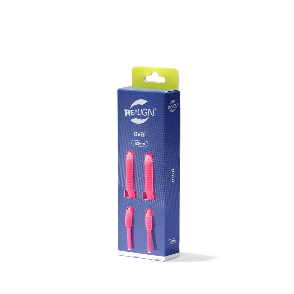 Realign Oval 120cm Fluro Shoe Laces Pink