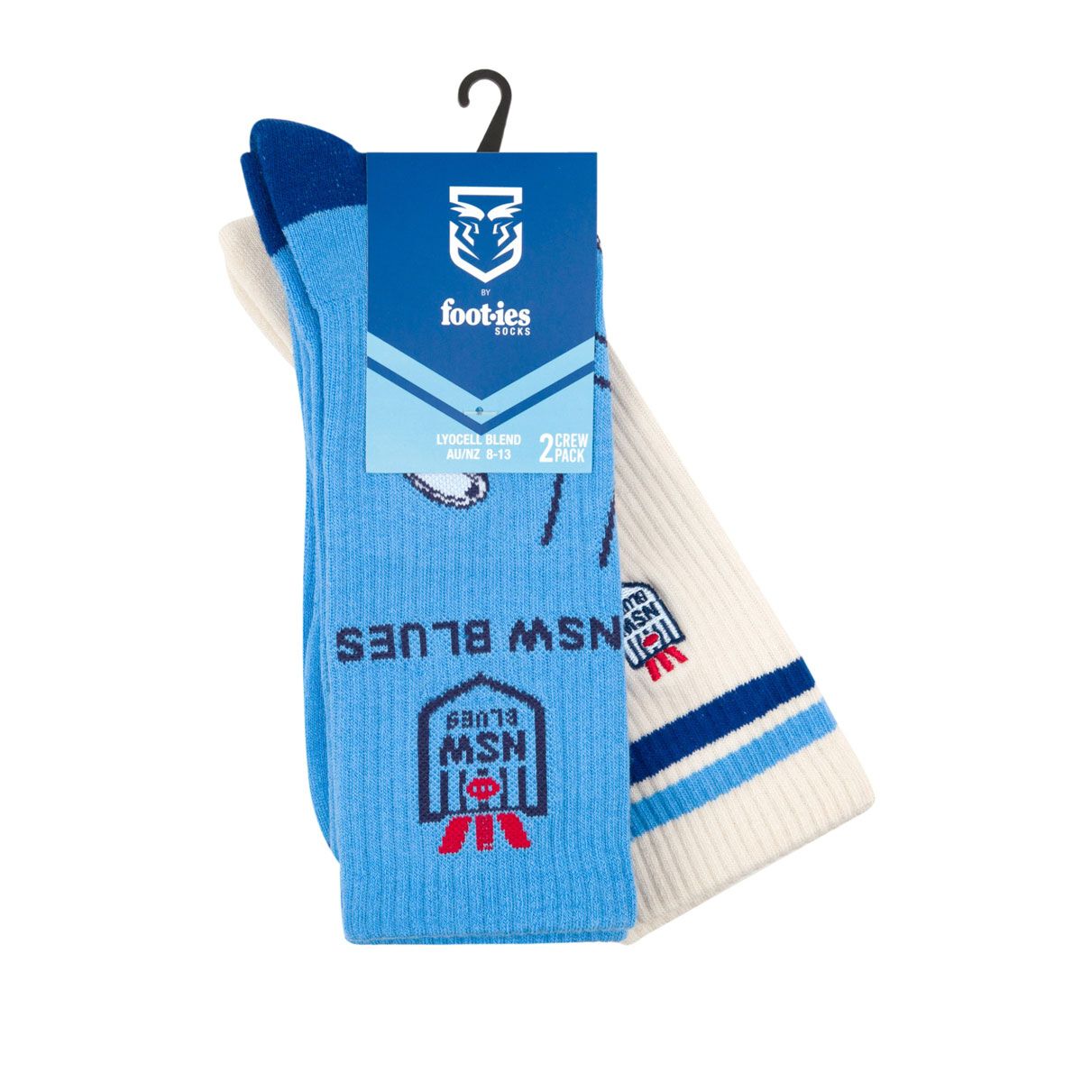 NSW Blues State of Origin Sneaker Socks 2 Pack