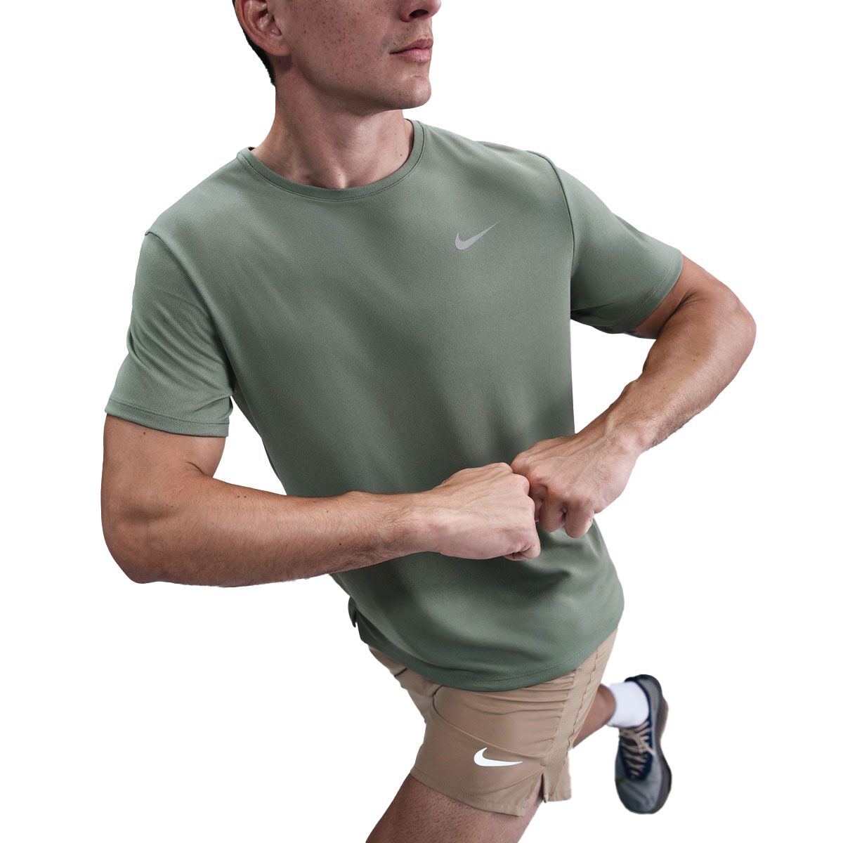 Nike Mens Miler Dri-FIT UV Running Tee